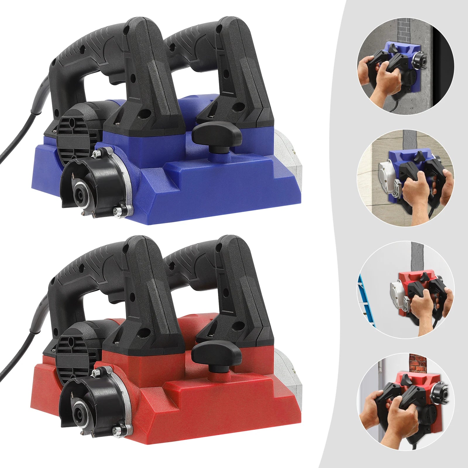 Piallatrice elettrica da parete 1300 W Pialla a mano Pialla a pala da parete con cavo e custodia per il trasporto per la rimozione del mastice di vernice