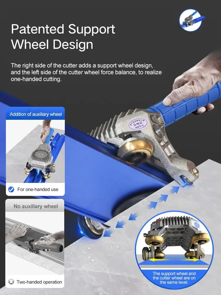 Tagliapiastrelle ad alta precisione Utensile da taglio per piastrelle Coltello a spinta Coltello a spinta manuale in ceramica per piastrelle