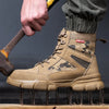 Scarpe da ginnastica Scarpe indistruttibili Scarpe antinfortunistiche da lavoro con puntale in acciaio Scarpe protettive di sicurezza maschili a prova di foratura Stivali tattici