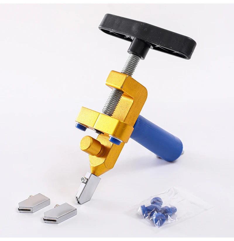 Tagliapiastrelle in ceramica di vetro 2 in 1 con ruota a coltello Set di accessori per aprire la macchina da taglio con taglierina a rulli diamantati