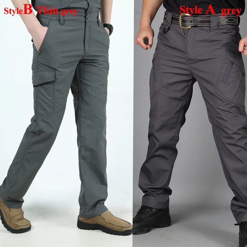 Pantaloni cargo tattici da uomo Pantaloni mimetici militari da combattimento SWAT impermeabili da esterno Pantaloni da lavoro maschili multitasche casual