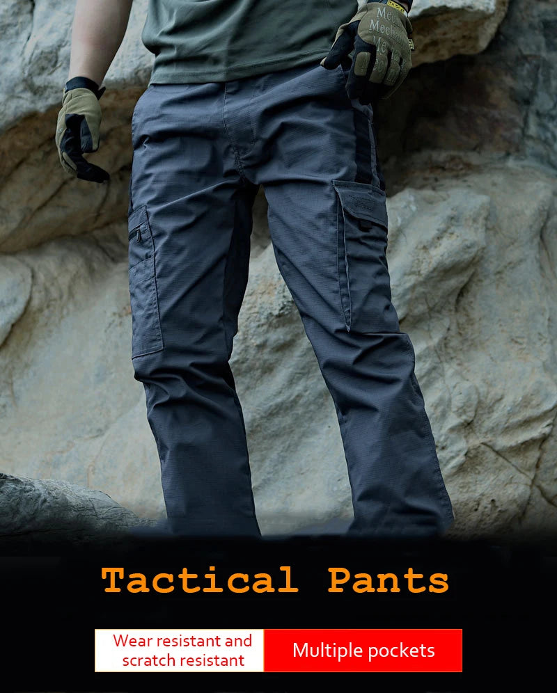 Nuovi pantaloni da lavoro tattici da uomo pantaloni cargo da esterno pantaloni multitasche impermeabili autunno primavera pantaloni da escursionismo da lavoro all'aperto
