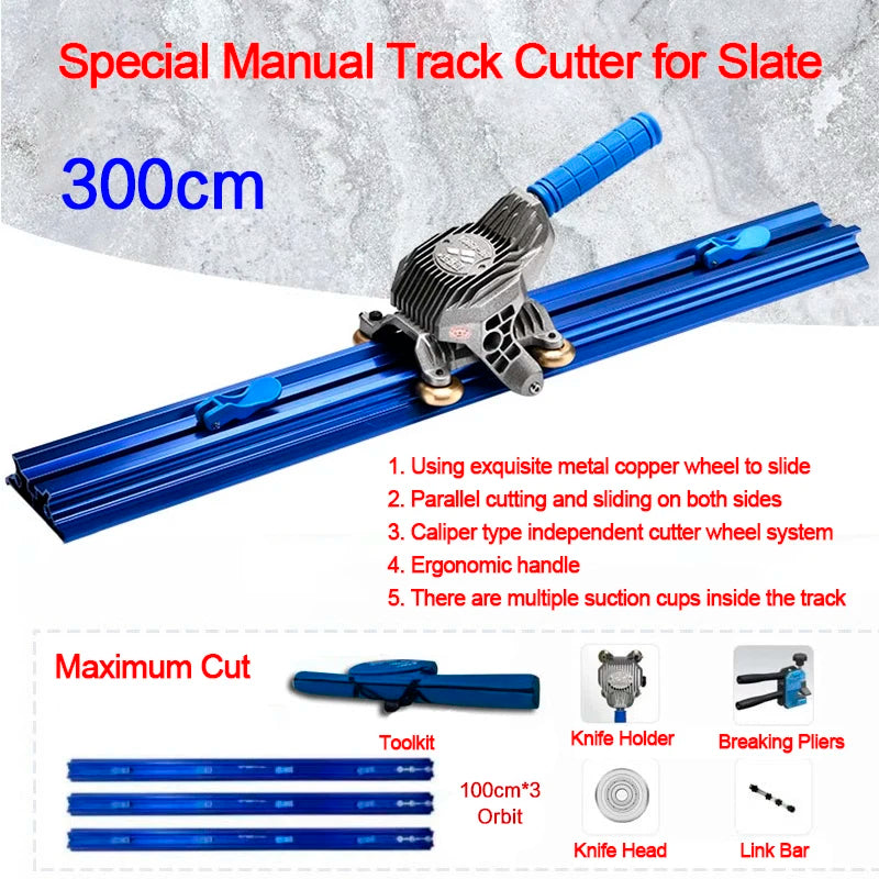 2025 ad alta precisione 2000/3000mm Rock Plate Track Knife piastrelle per pavimenti taglio speciale coltello manuale nuova macchina da taglio taglia piastrelle taglierino professionale fai da te utensili