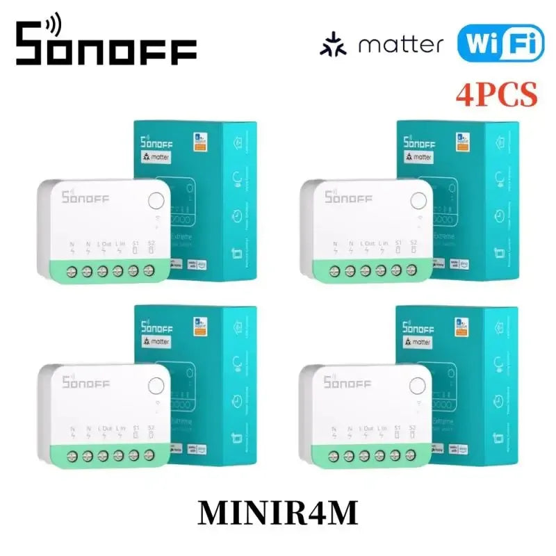 SONOFF MINI R4 Matter MINIR4M Matter Relè Sonoff Mini R4 Extreme Wifi Smart Switch Matter con Alexa Google Home Homekit