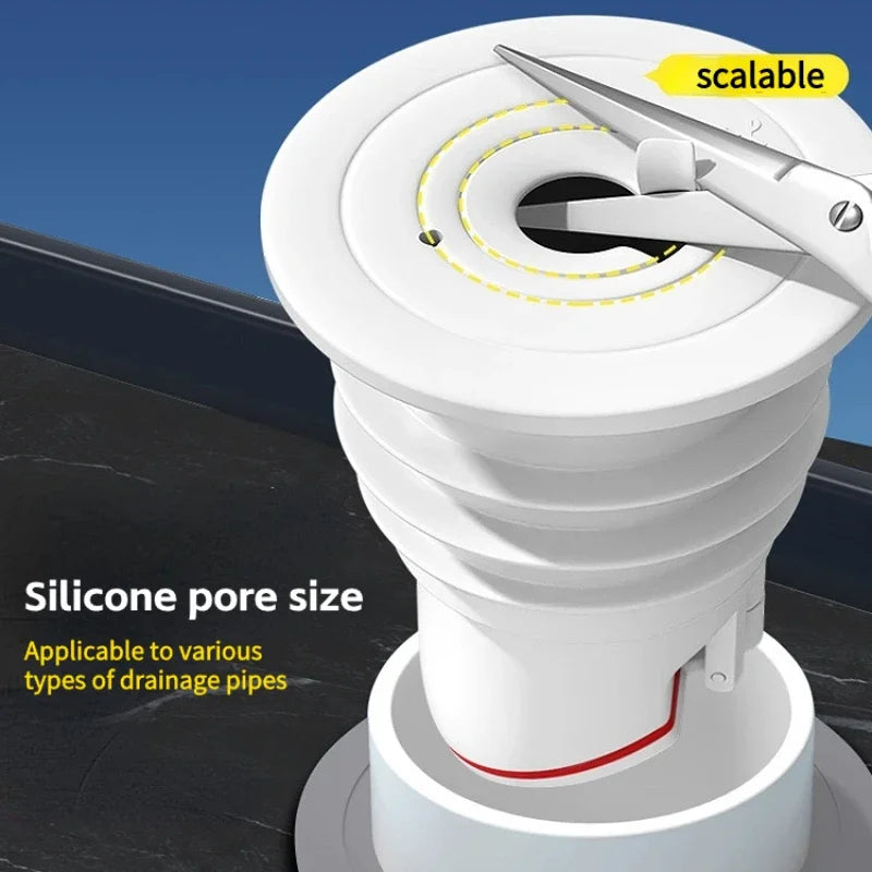 Articoli per il bagno in silicone Drenaggio Trappola di scarico Scolapiatti per lavello della cucina Scarichi fognari Guarnizione del tubo Anti-odore Anti-riflusso Acqua