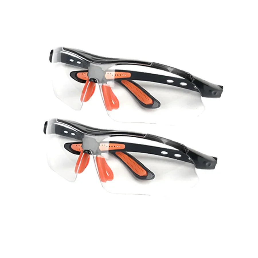 1/2pcs Occhiali di sicurezza Occhiali da vista per ciclismo Lavoro Donna Uomo Occhio trasparente Prevenzione della sabbia Anti-Spruzzi Vento Occhiali a prova di polvere