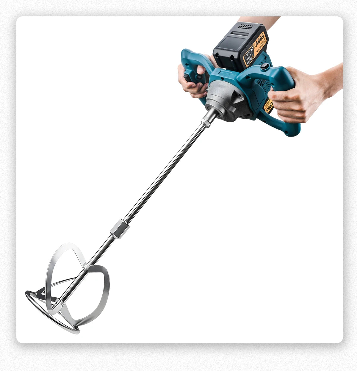 Gami 40V Brushless Elettrico Betoniera Mixer 6 Velocità Cordless Malta di Cemento Gesso Vernice Frullatore Per makita 18v batteria pin