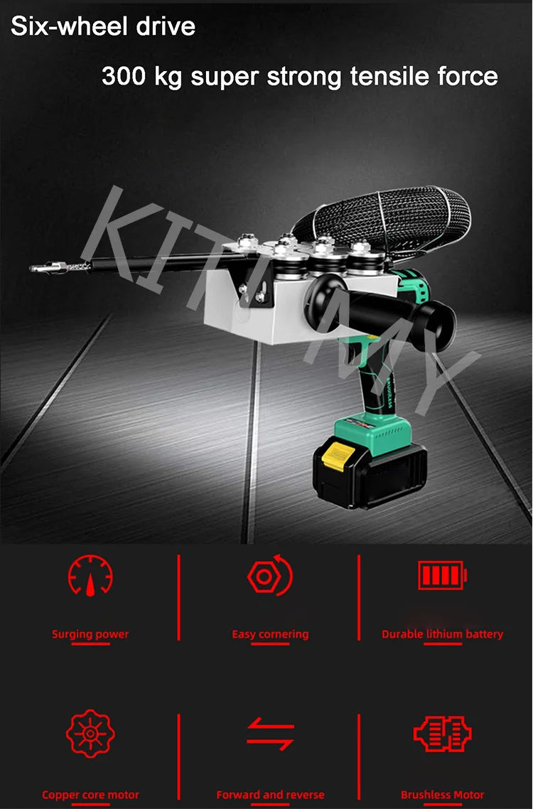 Filettatrice elettrica automatica del cavo della batteria al litio artefatto idraulico estrattore per cavi filettatrice per tubi