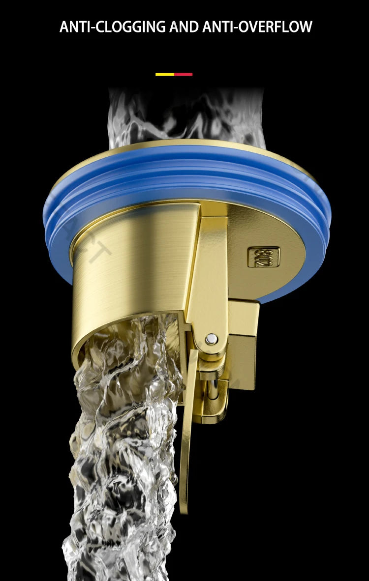 Scarico a pavimento in ottone Cor Anti-odore Anti-insetto Fogna Drenaggio rapido Scarico a pavimento per bagno Nucleo Durevole Installazione rapida Scarico a pavimento