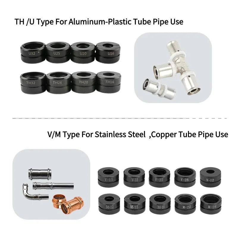 Idraulici a batteria Mascella industriale/fai da te TH/U 16 20 25 26 32mm Strumento di pressatura Pex multistrato Utensili elettrici HVAC alimentati a batteria