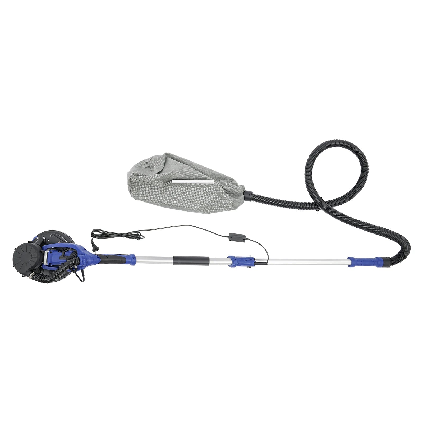 Levigatrice per cartongesso da 750 W, lucidatrice per mastice da parete a velocità regolabile, 220-240 V, con aspirazione della polvere, 6 carte vetrate