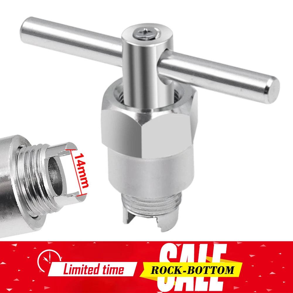 Chiave per rubinetto Chiave per superficie zincata in lega di alluminio Strumento per la manutenzione dell'impianto idraulico del bagno idraulico per riparazioni del lavandino del rubinetto