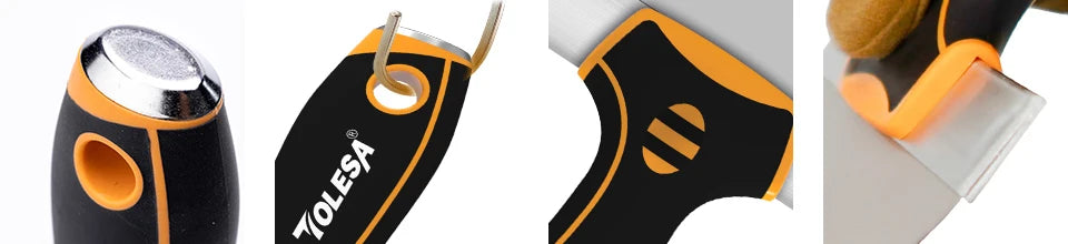 Coltello per nastratura in acciaio inossidabile TOLESA 5 pezzi con lame flessibili di spessore 0.5mm strumenti per coltelli per cartongesso per rappezzatura di fori di finitura