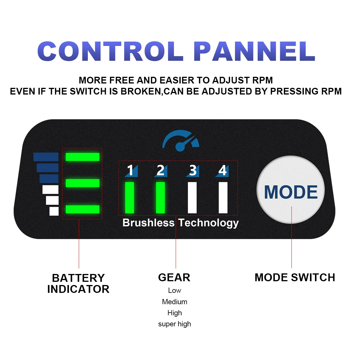 Gami 1200NM Chiave a percussione elettrica senza spazzole Chiave ricaricabile 1/2 "Pneumatici per auto Utensili elettrici a batteria per Makita 18V Batteria Pin