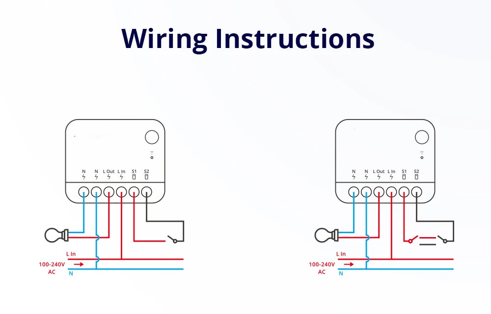 Sonoff Mini R4 Extreme Sonoff Minir4 Mini Sonoff R4 Wifi Smart Switch Interruttore relè Smart Home a 2 vie Modulo wireless tramite EWelink