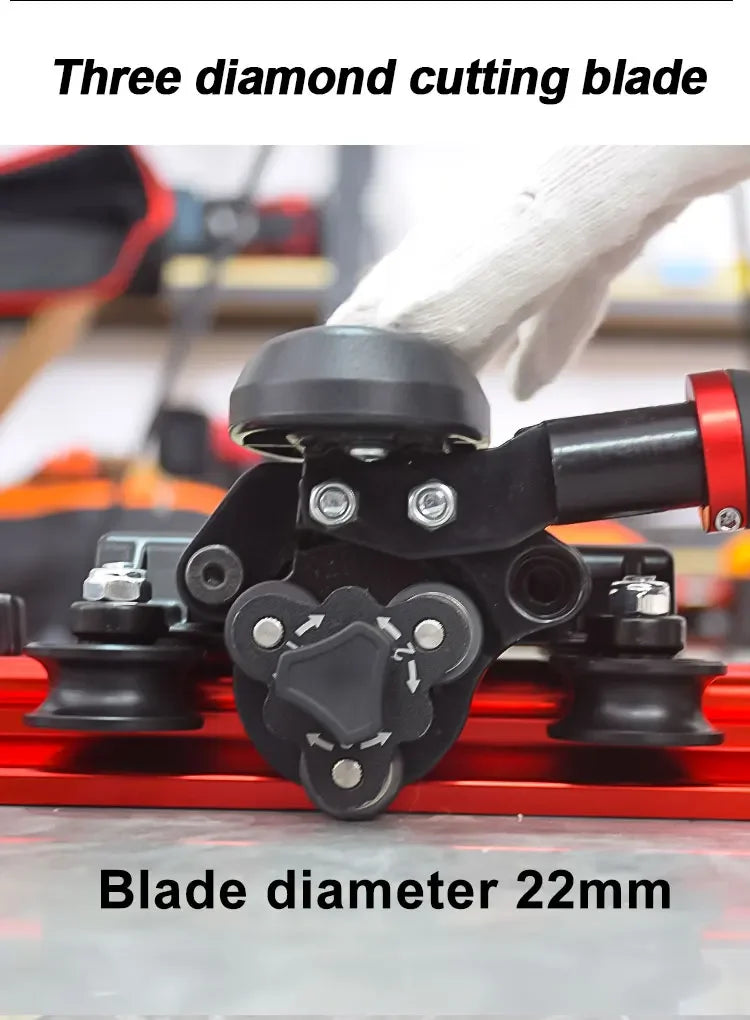 MUFASHA ML2000 portatile 2000mm ad alta precisione tre lame da taglio sistema sottile lastra taglierina per piastrelle manuale