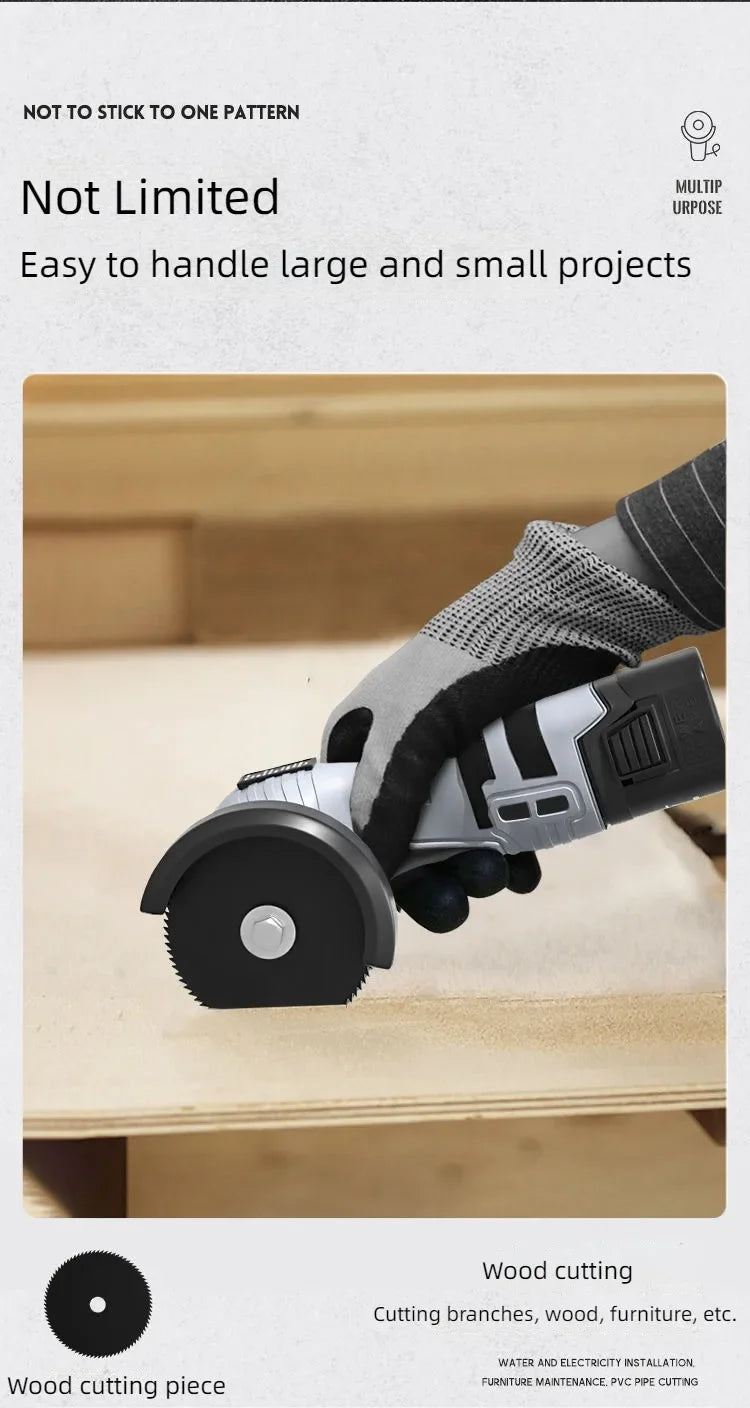 Smerigliatrice angolare elettrica a batteria da 16,8 V Batteria al litio da 9000 giri/min Mini lucidatrice Smerigliatrice diamantata per taglio