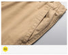 Salopette ampia con tasche grandi Pantaloni tattici da jogging per sport all'aria aperta da uomo Pantaloni da lavoro casual in puro cotone elastico in vita