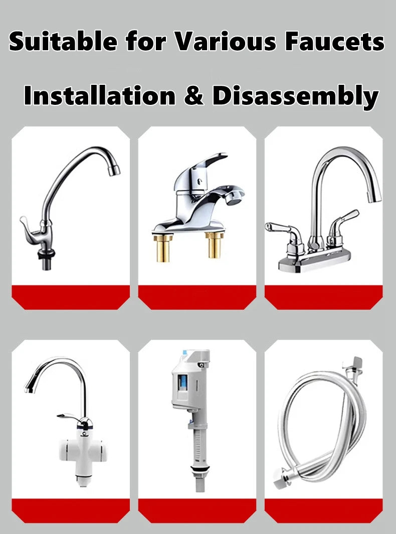 Chiave a bussola per valvola del rubinetto Chiave a bussola per asta di anodo idraulico 23-27mm 34-40mm Chiave tubolare a doppia estremità Chiave per installazione rubinetto