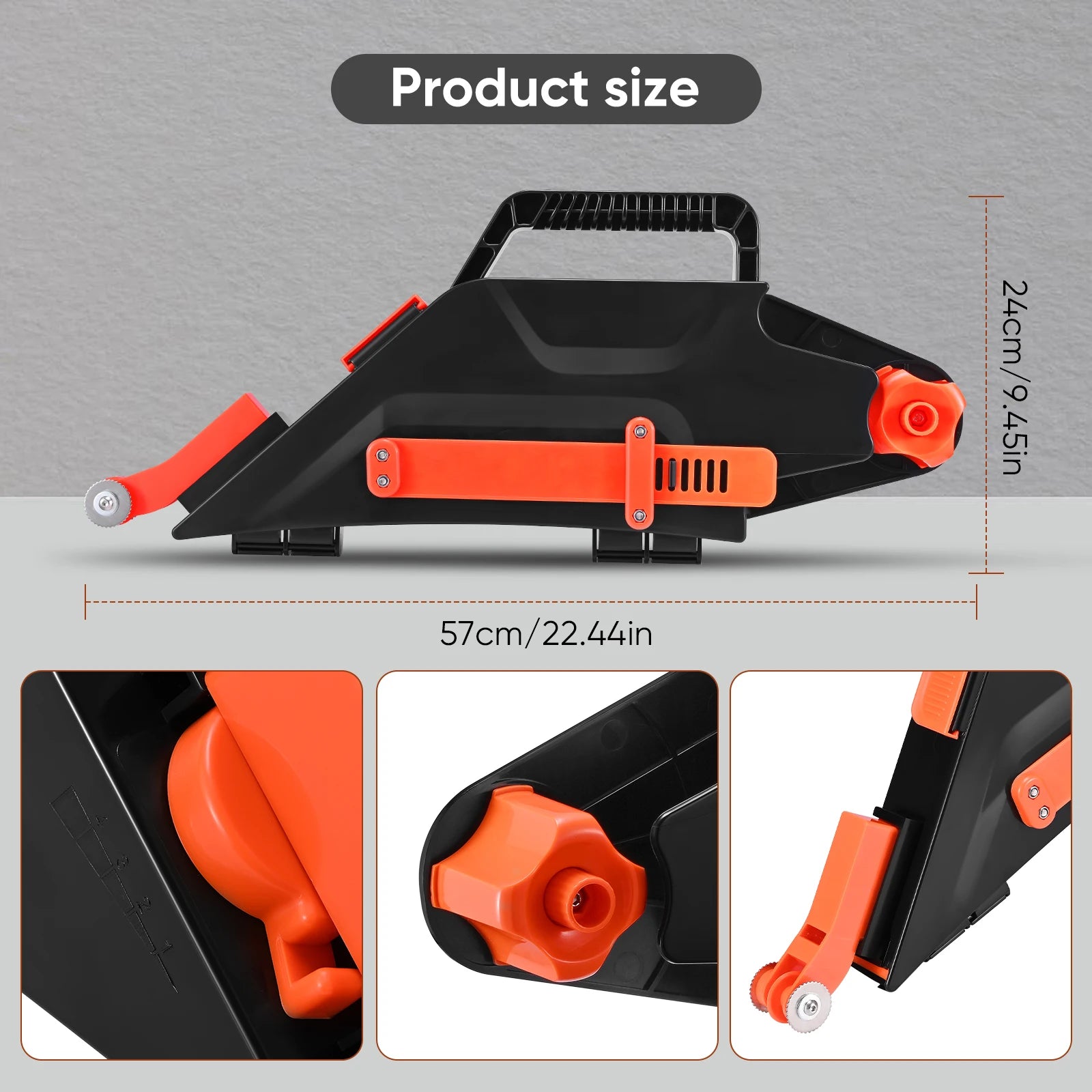 Strumento di giunzione per cartongesso Distributore di fango e kit di costruzione per riempimento giunti con rullo angolare interno reversibile Mano destra/sinistra