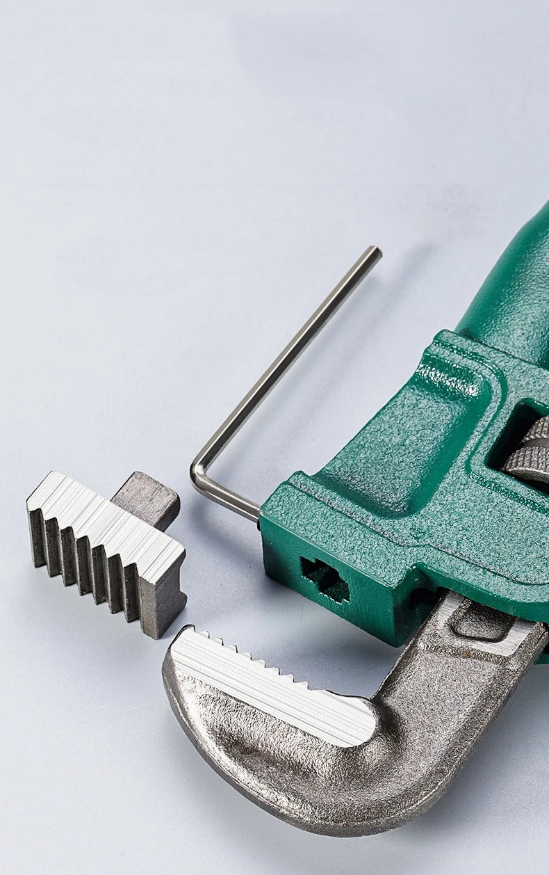 Chiave per tubi diritta in acciaio al carbonio resistente 10", 12", 14", 18" Pinza per tubi Chiave manuale universale per impianti idraulici regolabile industriale