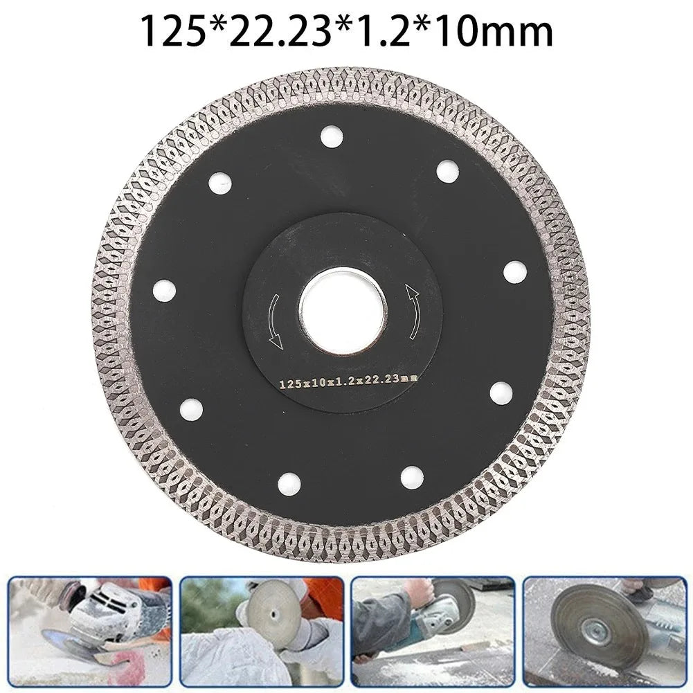 1pc 105/115/125mm Lama per sega diamantata per piastrelle in gres porcellanato Ceramica Taglio a secco/bagnato Pietra tagliata Lama per sega Taglio a disco diamantato