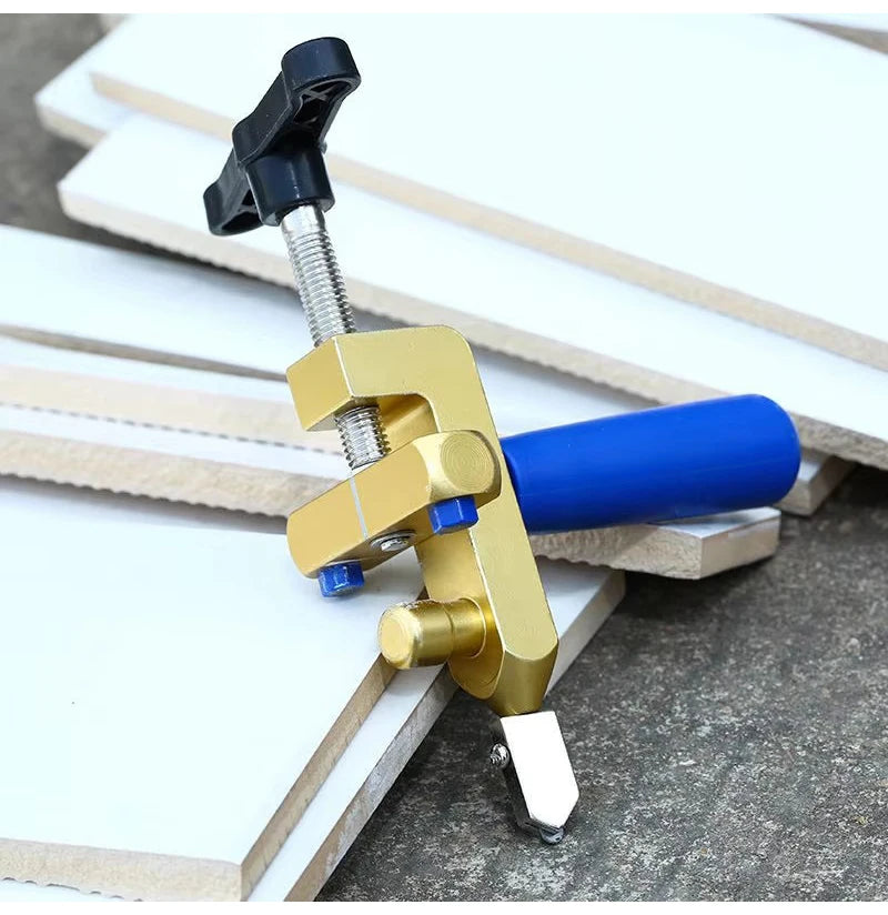 Tagliapiastrelle in ceramica di vetro 2 in 1 con ruota a coltello Set di accessori per aprire la macchina da taglio con taglierina a rulli diamantati