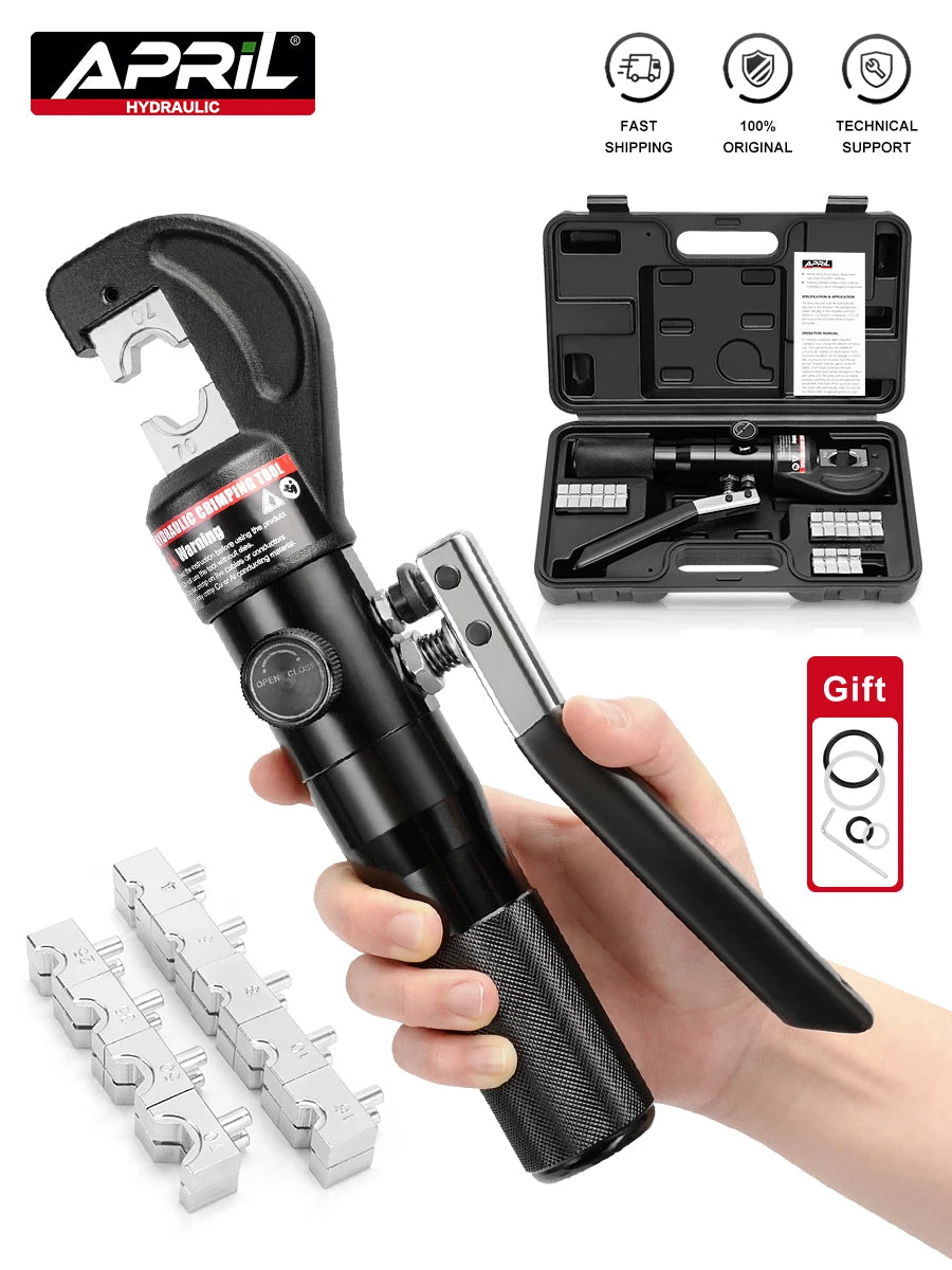 RUS Warehouse Strumento di crimpatura idraulico Pinze per crimpare terminali per cavi fai-da-te Strumenti di compressione idraulica Gamma YQK-70 4-70mm2