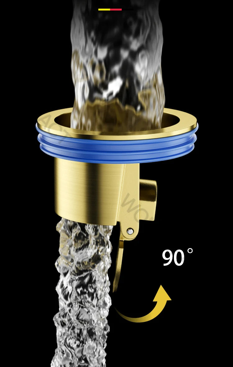 Scarico a pavimento in ottone Cor Anti-odore Anti-insetto Fogna Drenaggio rapido Scarico a pavimento per bagno Nucleo Durevole Installazione rapida Scarico a pavimento