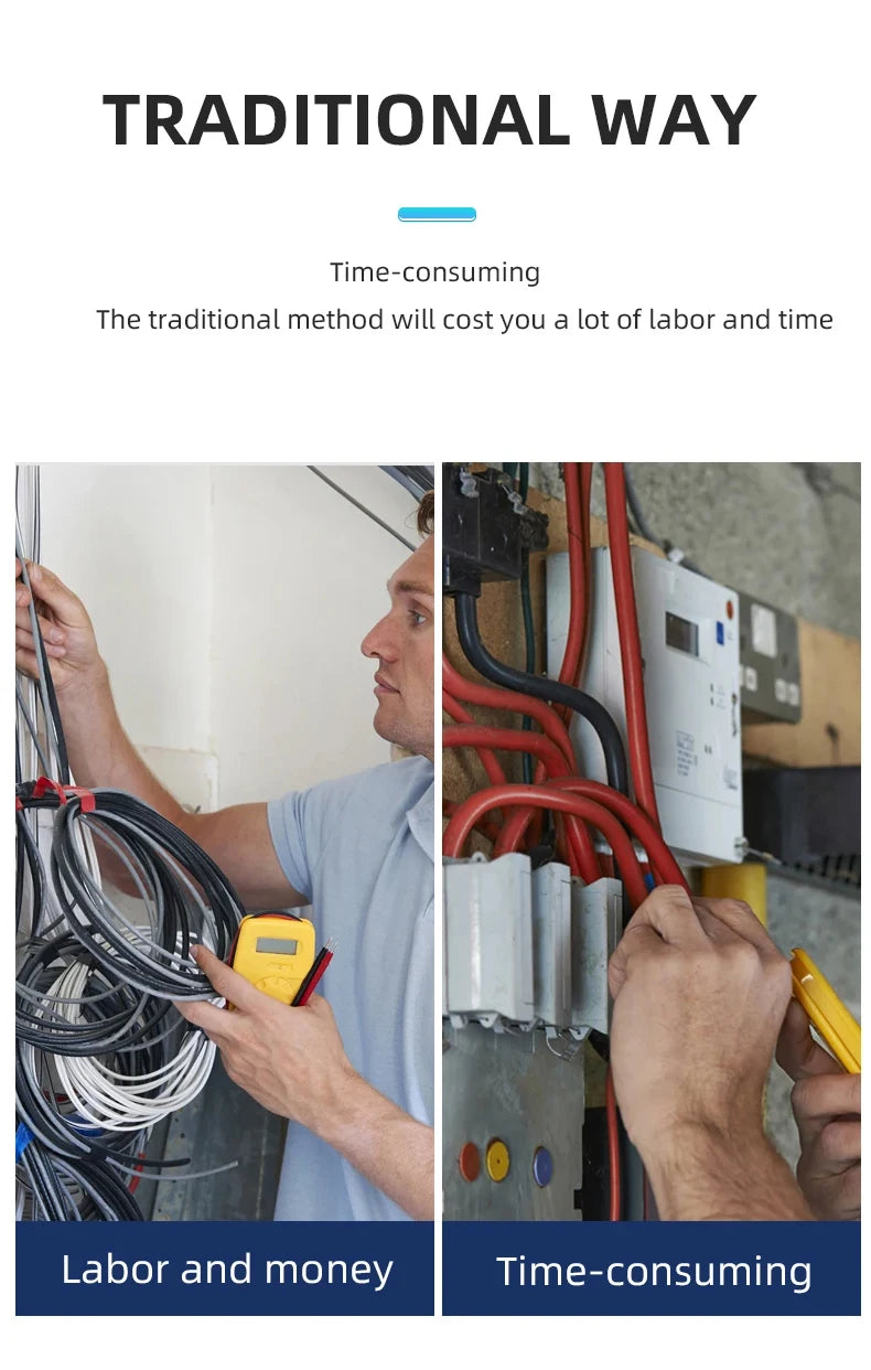 Macchina per incordare elettricista automatica 25M Filo elettrico a scomparsa Pull Wire Guide Tools Filettatrice per Makita