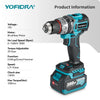 YOFIDRA 700N.M Brushless Trapano a percussione elettrico Cordless Cacciavite Piastre Terreno Lavorazione del legno Strumento elettrico per Makita Batteria Spille