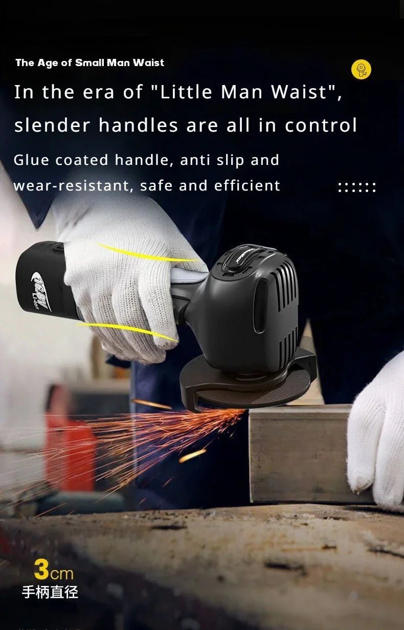 Smerigliatrice angolare elettrica a batteria da 16,8 V Batteria al litio da 9000 giri/min Mini lucidatrice Smerigliatrice diamantata per taglio