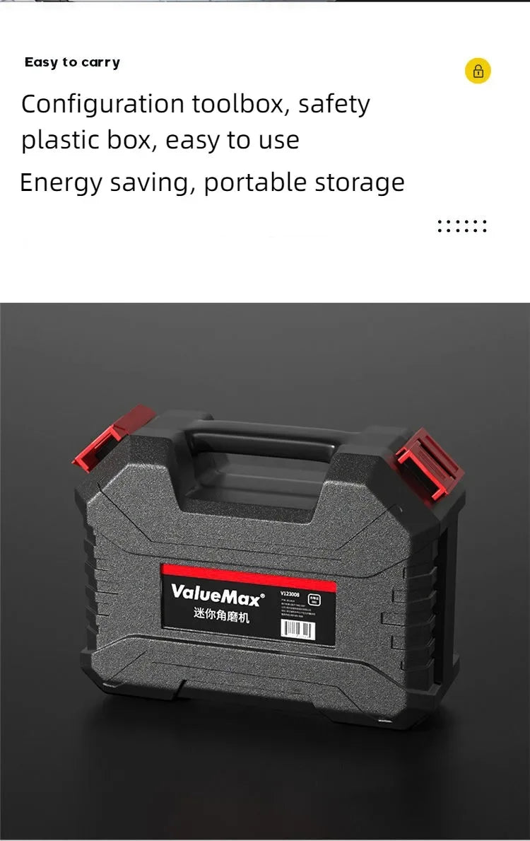 Smerigliatrice angolare elettrica a batteria da 16,8 V Batteria al litio da 9000 giri/min Mini lucidatrice Smerigliatrice diamantata per taglio