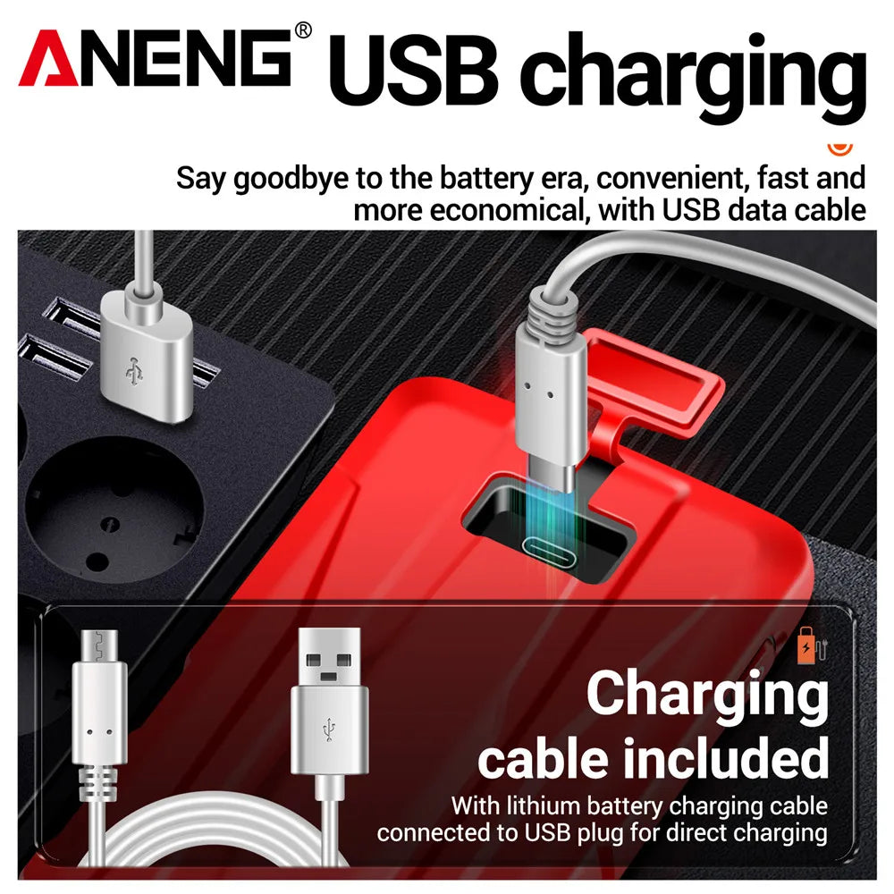 ANENG 683 6000 Conteggi Smart Touch Screen Multimetro Amperometro Ricaricabile AC/DC Tensione Corrente Tester NCV Diodo Elettricista Strumento