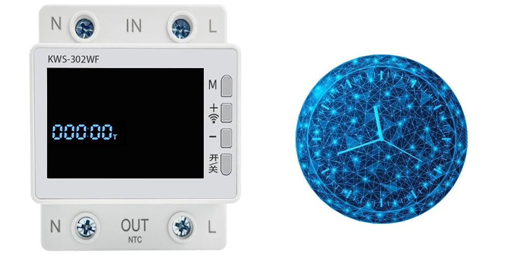 63A Tuya WIFI Smart Life Misuratore di tensione AC170-270V Wattmetro di corrente Misuratore di consumo di elettricità KWH Misuratore di energia di potenza