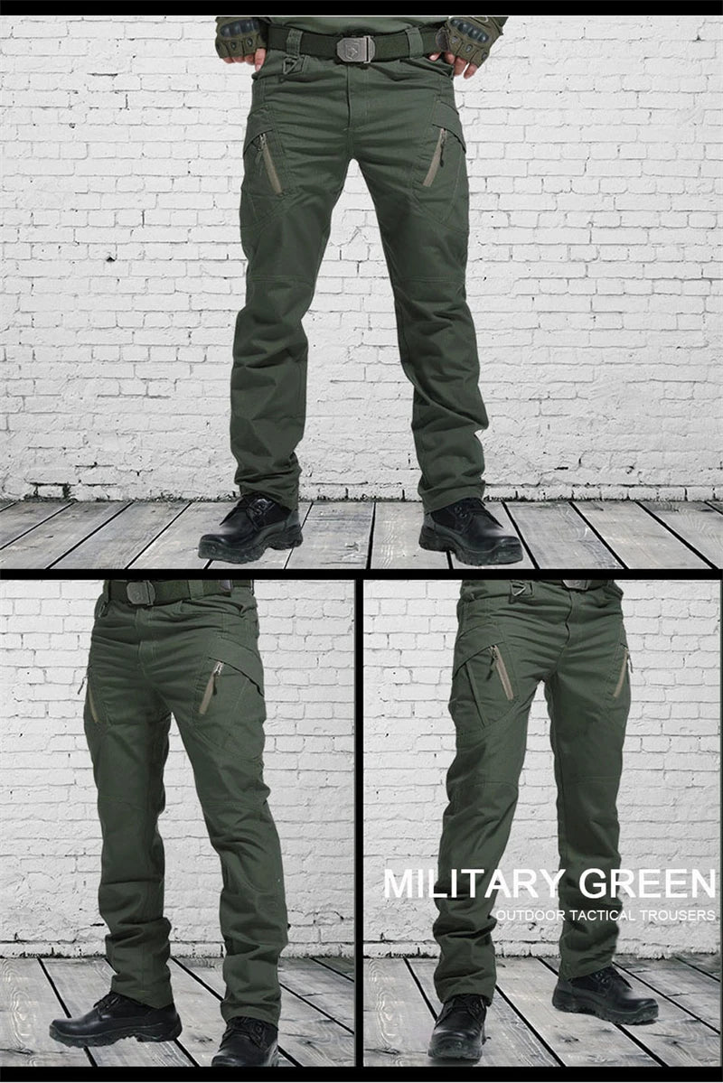Pantaloni cargo tattici da uomo Pantaloni mimetici militari da combattimento SWAT impermeabili da esterno Pantaloni da lavoro maschili multitasche casual