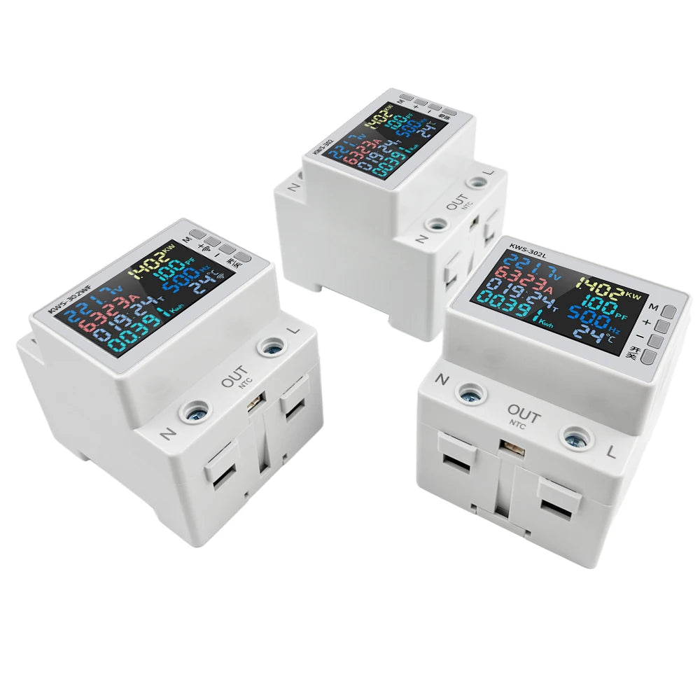 63A Tuya WIFI Smart Life Misuratore di tensione AC170-270V Wattmetro di corrente Misuratore di consumo di elettricità KWH Misuratore di energia di potenza