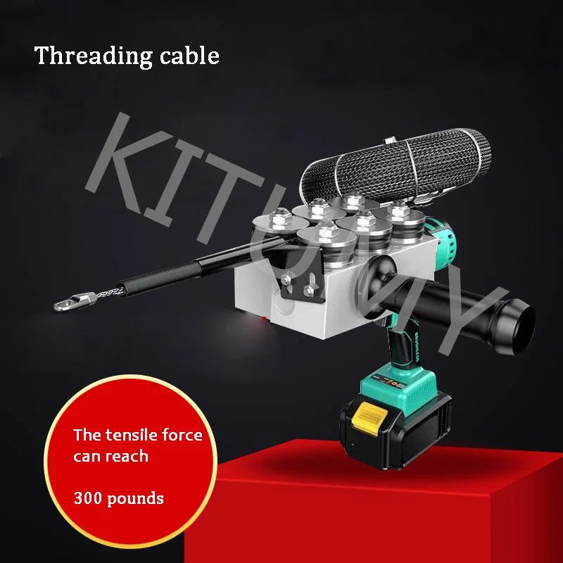 Filettatrice elettrica automatica del cavo della batteria al litio artefatto idraulico estrattore per cavi filettatrice per tubi