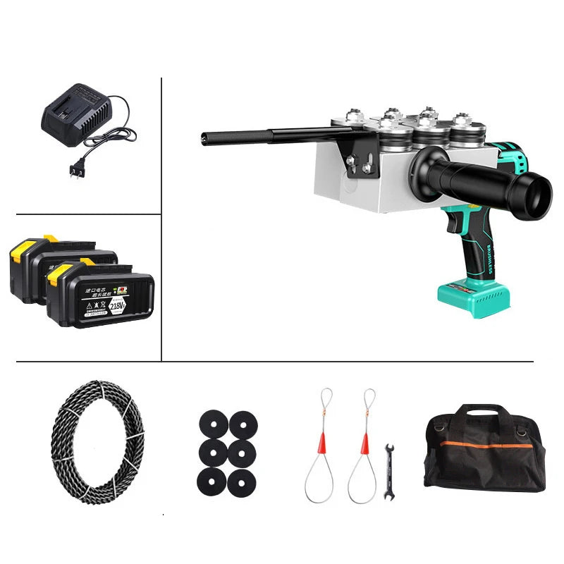 Filettatrice elettrica automatica del cavo della batteria al litio artefatto idraulico estrattore per cavi filettatrice per tubi