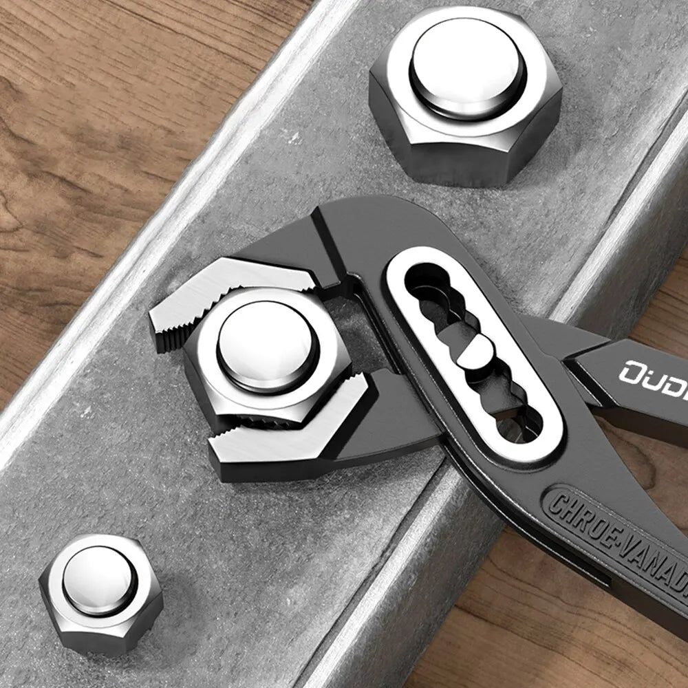 Set di chiavi per tubi per impieghi gravosi pinza per fascette per tubi dell'acqua con apertura regolabile multifunzionale strumento di riparazione manuale per idraulico