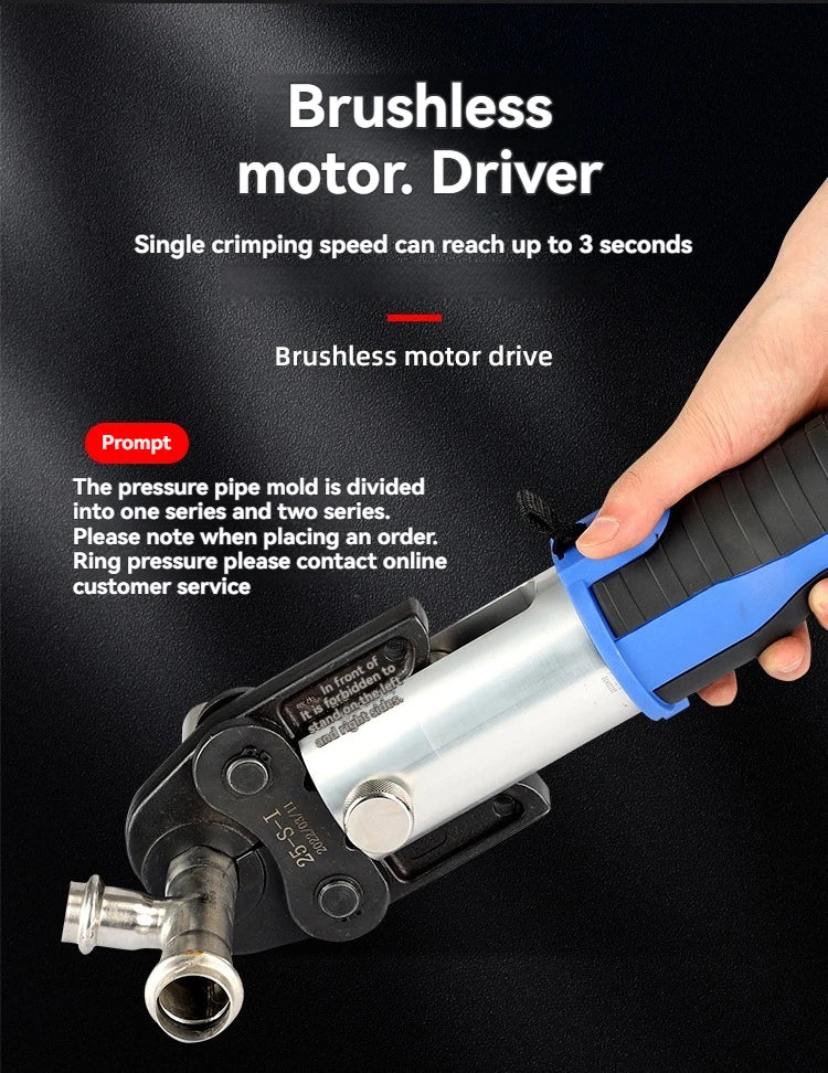 SZ-1532/1550 60KN Pinza per crimpare tubi elettrici Strumento per crimpare tubi dell'acqua Anello Compressione Ricarica Morsetto portatile