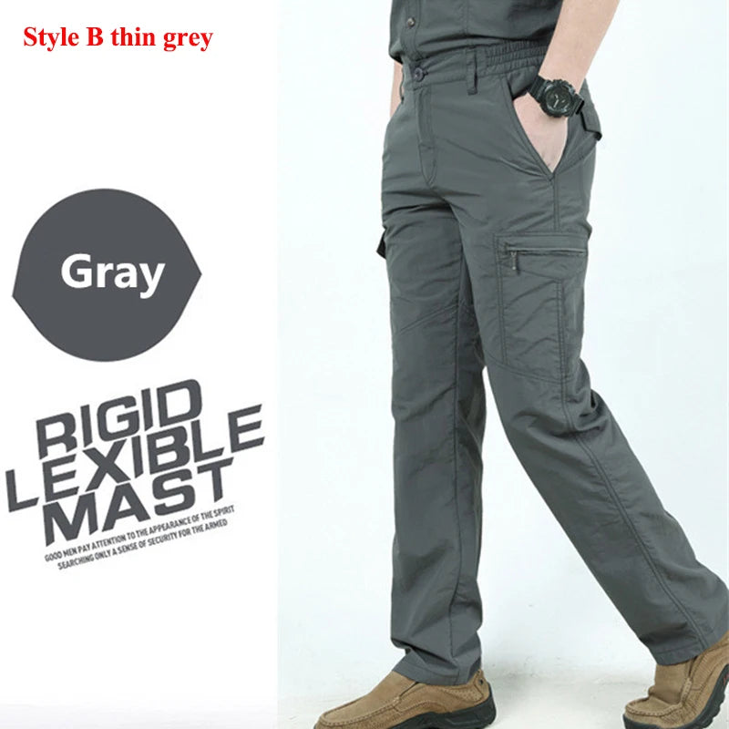 Pantaloni cargo tattici da uomo Pantaloni mimetici militari da combattimento SWAT impermeabili da esterno Pantaloni da lavoro maschili multitasche casual