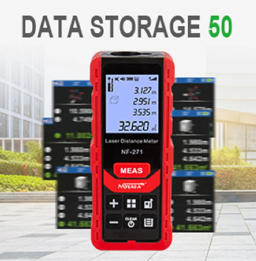 Noyafa NF-271 misuratore di distanza Laser 40M 80M telemetro a nastro telemetro dispositivo di misurazione strumento di Test righello digitale