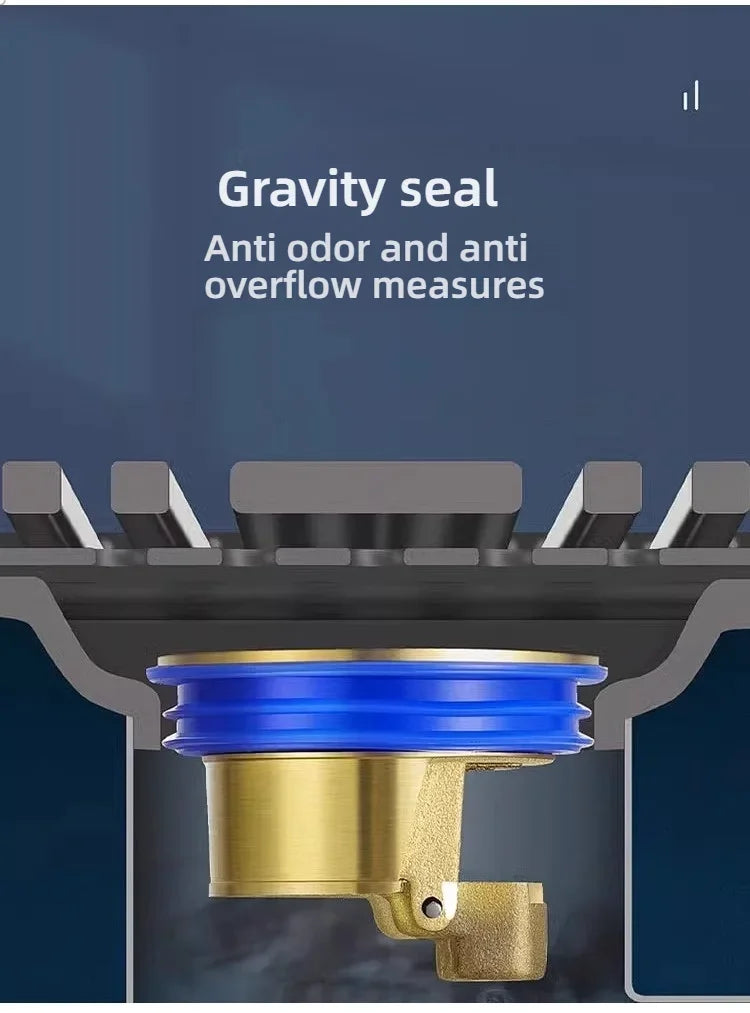 Coperchio per scarico a pavimento del bagno Tappo filtro per lavandino di drenaggio efficiente con prevenzione del riflusso Installazione semplice per WC con doccia