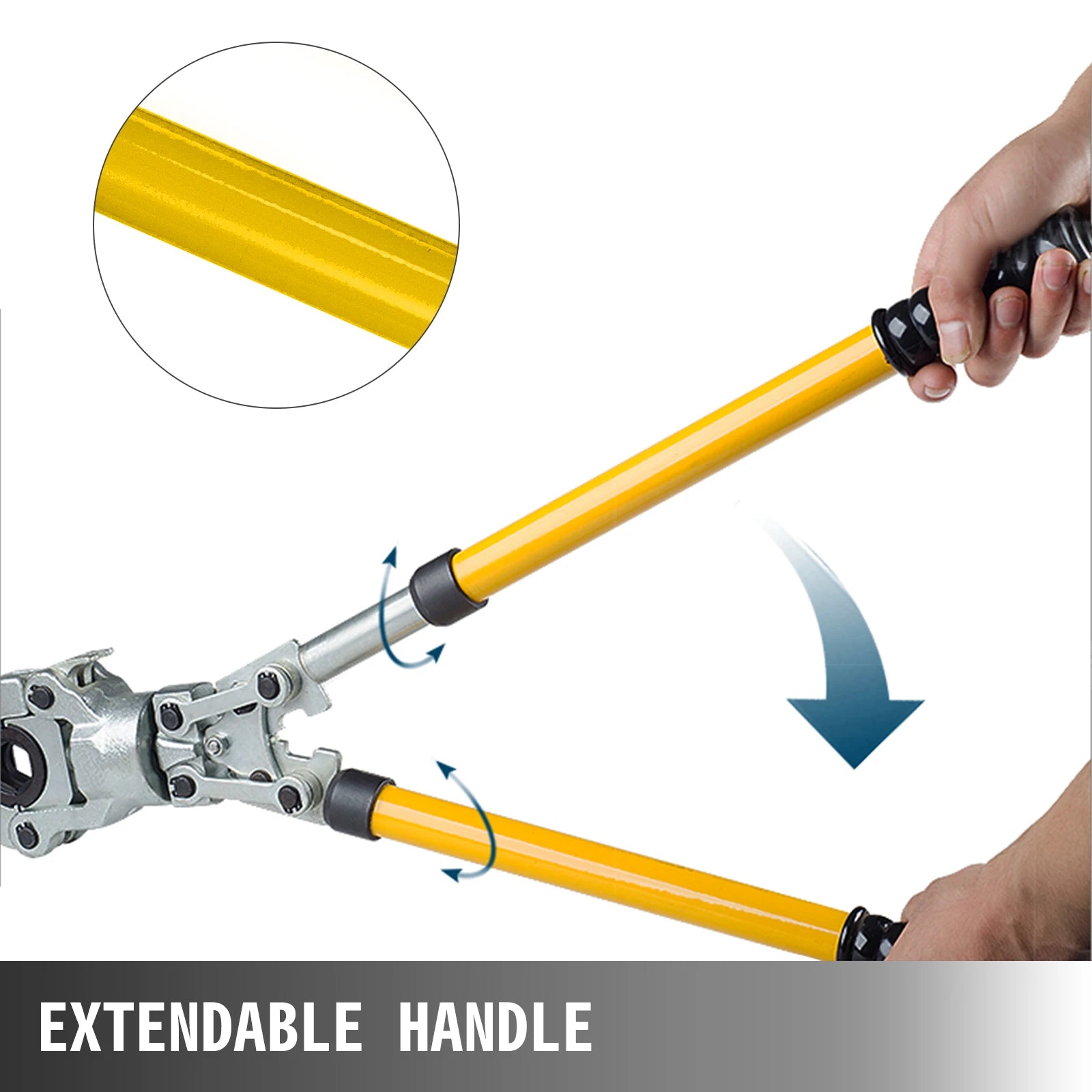 SucceBuy Pinza per crimpare tubi idraulici Utensili per crimpare manuali con molla di torsione e ganasce TH 16-32 mm per tubi in plastica di alluminio PEX