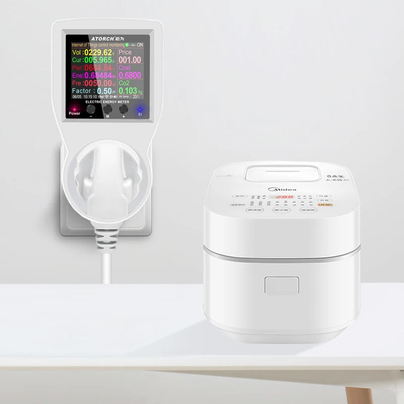 Wattmetro digitale WIFI 220V AC Misuratore di potenza Consumo di elettricità Misuratore di energia Misuratore di potenza di potenza