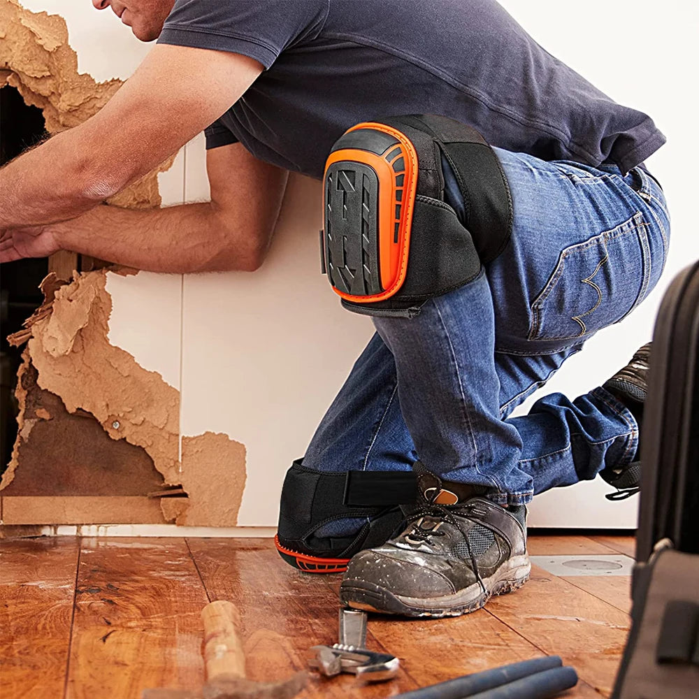 Ginocchiere da lavoro, Ginocchiere da costruzione per uomo, Ginocchiere in gel di schiuma antiscivolo comode e resistenti per pavimenti da giardinaggio