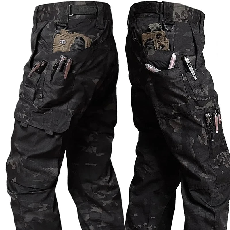 Nuovi pantaloni da lavoro tattici da uomo pantaloni cargo da esterno pantaloni multitasche impermeabili autunno primavera pantaloni da escursionismo da lavoro all'aperto