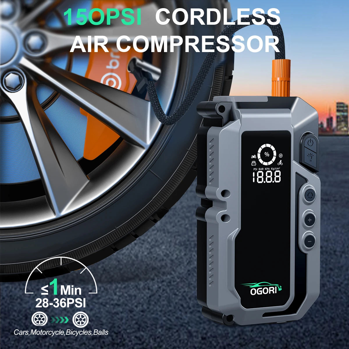 Avviatore di emergenza per auto 4 in 1 7500A con compressore d'aria Pack Booster 12V Power Bank QC 3.0 con torcia Avvia fino a tutti i gas