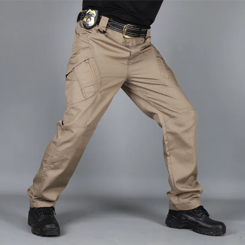 Pantaloni cargo tattici da uomo Pantaloni mimetici militari da combattimento SWAT impermeabili da esterno Pantaloni da lavoro maschili multitasche casual